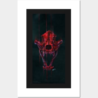 Red Fox Skull Posters and Art